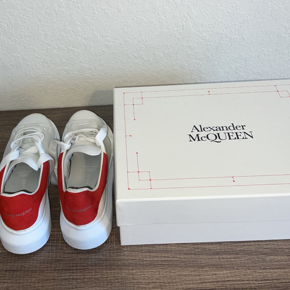 Alexander McQueen Women's Oversized Sneaker in Lust Red